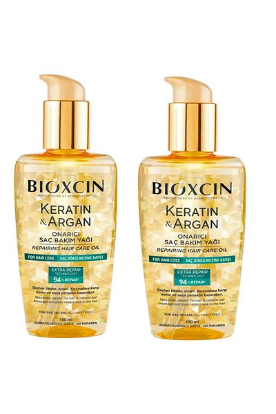 Bioxcin Keratin Argan Repair Hair Care Oil 2X150Ml