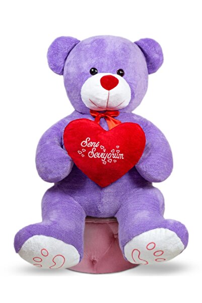 ÖZGÜNER Oyuncak Ayıcı 140 Cm Dev Bobo Seni Seviyorum Kalpli Sevgiliye Özel