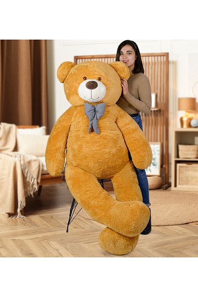 Özgüner Oyuncak 200 Cm Big Teddy Bear with Bow Tie (100% Domestic)