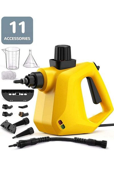 COOYA Multipurpose Steam Cleaner,11 Accessories for Carpet Kitchen Bathroom,350ml 2.5m ABS