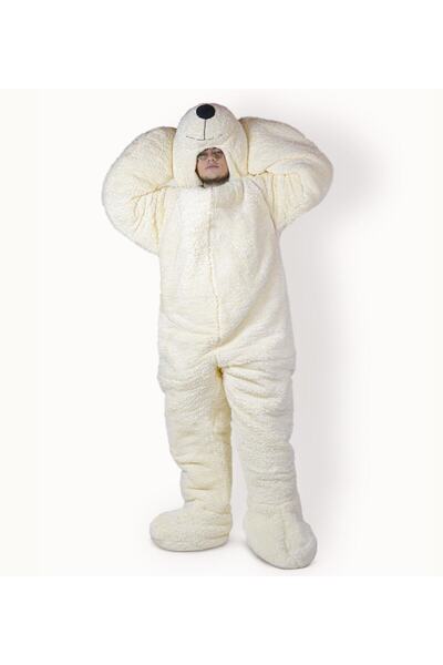 Pababo Paptex Teddy Bear Head Zippered Sleeping Bag