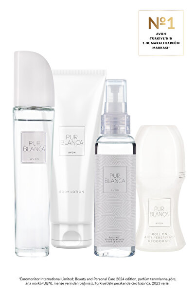 AVON Pur Blanca Kadın Parfüm Losyon Rollon ve Vücut Spreyi Seti
