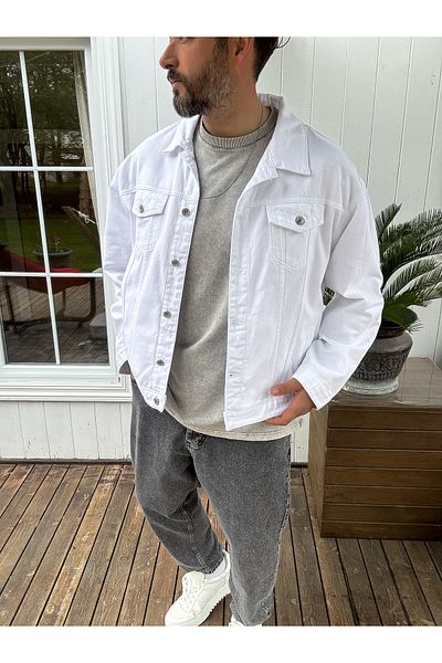 BYBASICMAN White Buttoned Jacket Ke-613/617-6/615