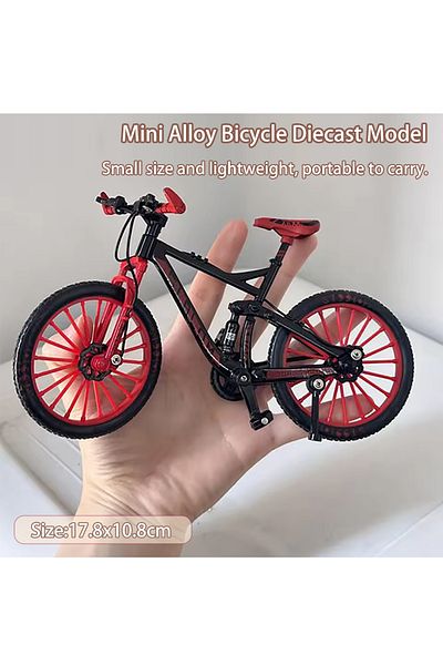 Choice Red 1:10 Mini Alloy Bicycle Diecast Model Finger Mountain Miniature Metal Bike Racing Toy Simulation