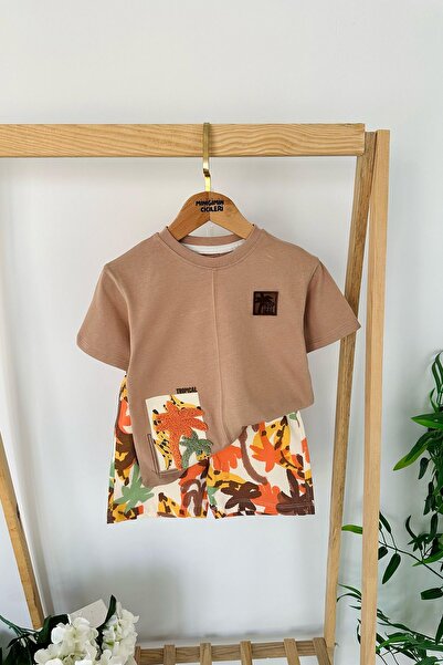 Minigimin Cicileri Letnje odelo za dečake "Cicileri Palm Punch" sa vezom - smeđe