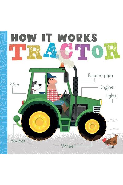 Little Tiger Press How It Works: Tractor (Board Book)