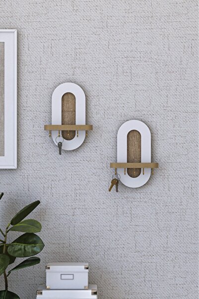 AYKOL MOBİLYA Dekoratif Duvar Rafı Anahtarlık