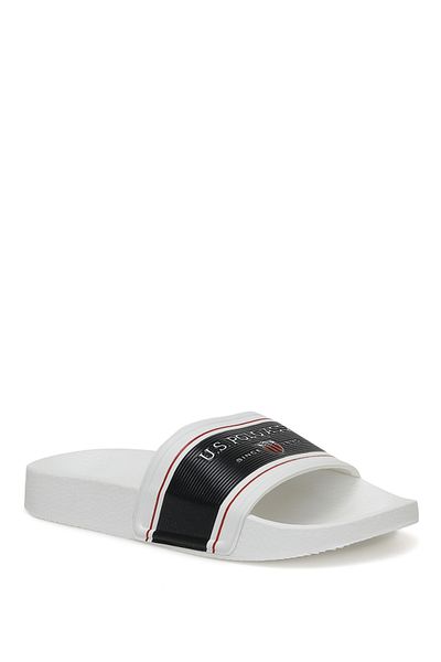 U.S. Polo Assn. Rugby 3fx White Boy's Slippers