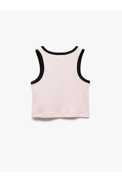 Koton Crew Neck Sleeveless Printed Cotton Undershirt