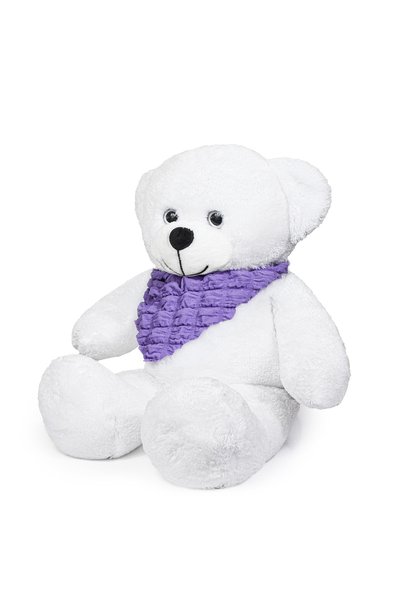 Özgüner Oyuncak Large Size 65 cm White Plush Teddy Bear with Scarf – Special Gift for Loved Ones