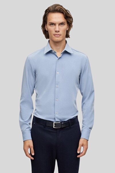 BOSS Slim Fit Erkek Gömlek Mavi