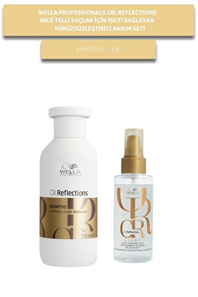 Wella Professionals Oil Reflections İnce Telli Saçlar İçin Işıltı Sağlayan Pü...