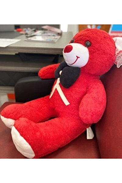 Özgüner Oyuncak 90 cm Rengarenk Papyonlu Ayıcık (%100 YERLİ)