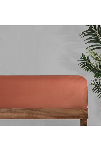 Sarev 100% Cotton Satin Flat Sheet - Red (Garnet) Double