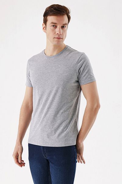 Morven Men's Grimel Basic Plain 100% Cotton Crew Neck Dynamic Fit Relaxed Cut Short Sleeve T-Shirt