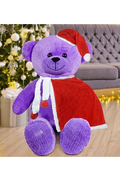 Özgüner Oyuncak 100 Cm Santa Claus Teddy Bear with Cloak New Year, Christmas Gift