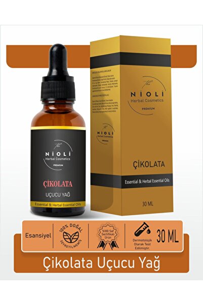 Nioli Çikolata Esansiyel Uçucu Yağ Buhurdanlık Yağı Aromaterapi Yağı 30 ML