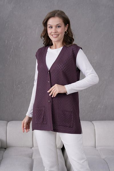 nacar çarşı Women's Seasonal Knitwear Vest - Mother's Vest - Stylish and Comfortable Fit