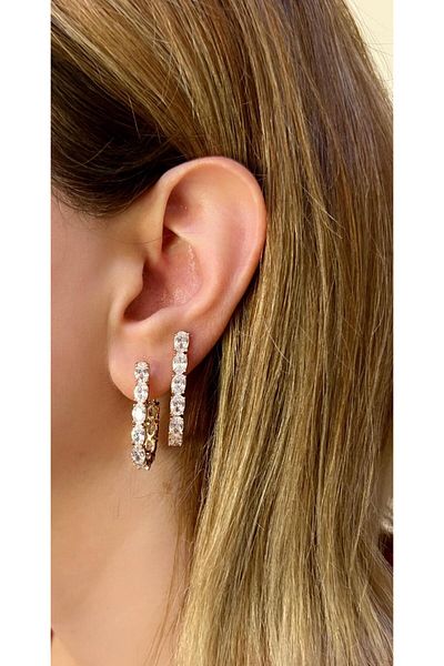 Store Diva Charm Stylish Earrings with Stones