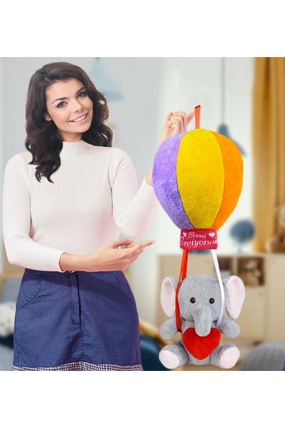 ÖZGÜNER Toy Teddy Bear Colorful Flying Balloon Donkey (100%) Domestic