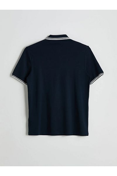 LC Waikiki Ανδρικό μπλουζάκι με κοντό μανίκι SOUTHBLUE Navy Blue Polo Collar