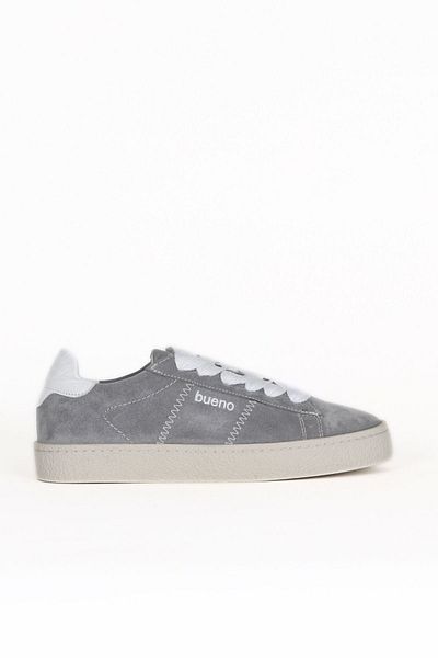 Bueno Shoes Pantofi sport pentru femei din piele intoarsa gri deschis 16wa8213