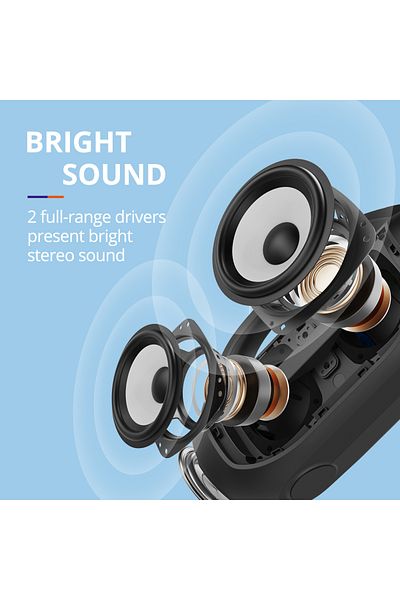 Tronsmart Bang Se 40w Party Speaker, Bluetooth 5.3, Beat-driven Light Show, 24h Playtime- Black