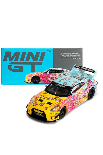 mini gt 1:64 Nissan Gt-R R35 Lbwk Kuma Liberty Walk Collection Model Car