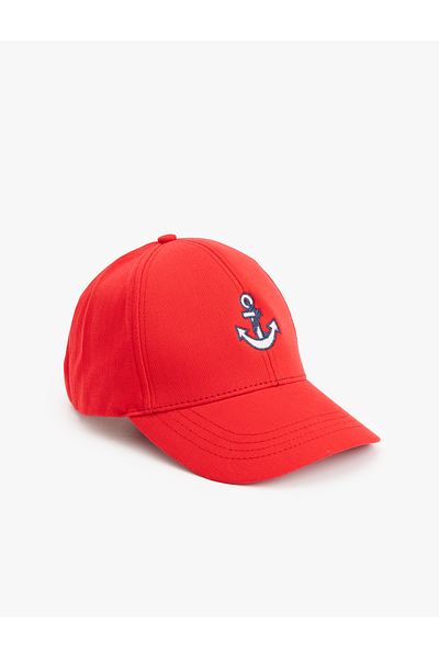 Koton Embroidered Cotton Cap Hat