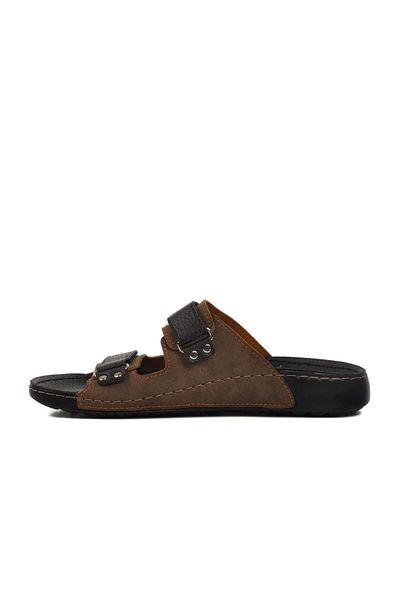 AYAKMOD Mink Double Striped Lightweight Men's Slippers 80-012 m