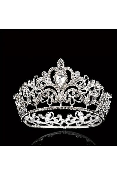 Choice HG032-2 1pc Wedding Hair Accessory Crown Luxurious Rhinestone Dancing Party Birthday Headband Bride