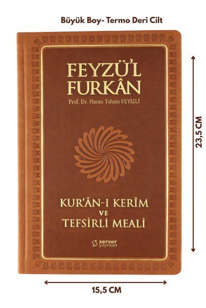 Server Yayınları Feyzü'l Furkan Kuranı Kerim Ve Tefsirli Meali Taba(BÜYÜK BOY-KURAN-I KERİM VE MEAL-CİLTLİ)