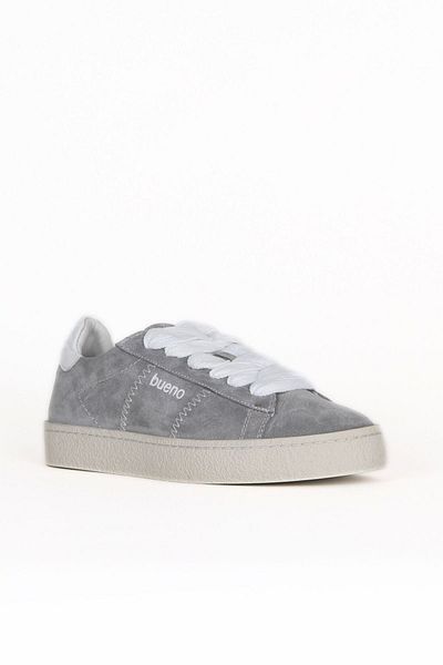 Bueno Shoes Pantofi sport pentru femei din piele intoarsa gri deschis 16wa8213