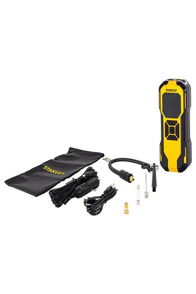 Stanley Cordless Tire Inflator, Digital Gauge, 150 Psi Max Air Pressure, Built-in LED, Dual Power So