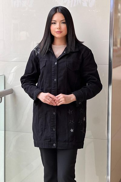 Nuss Denim Jacket with Star Detail on the Collar