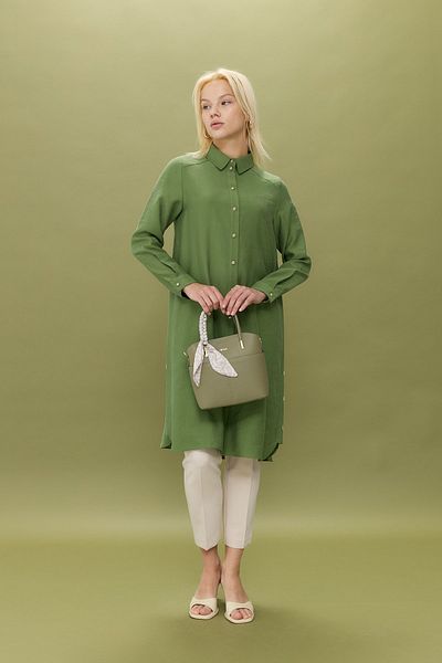 Nihan Eyelet Detailed T.E.N.S.E.L Tunic Amazon