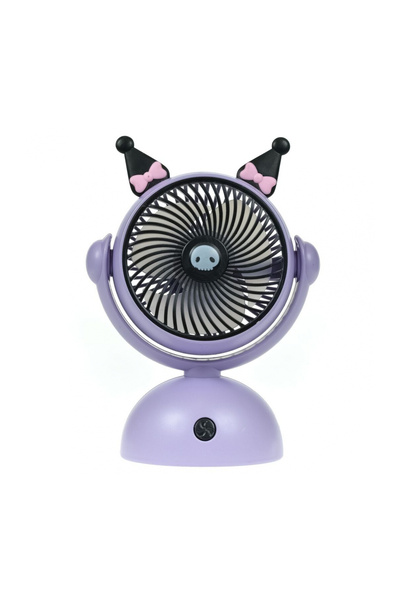 NETAVANTAJ Kuromi Taşınabilir Usbli Şarjlı Mini Fan El Fanı