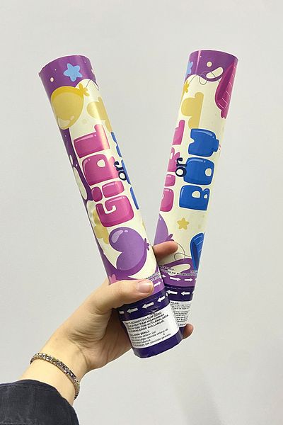ZEYMERADE Pink Girl Confetti Gender Reveal Confetti for Girl or Boy