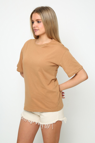 Oasis Women's Oversize Unprinted Crew Neck T-Shirt