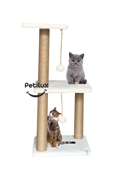 Petilux لعبة خدش رأس القطط ذات الطوابق