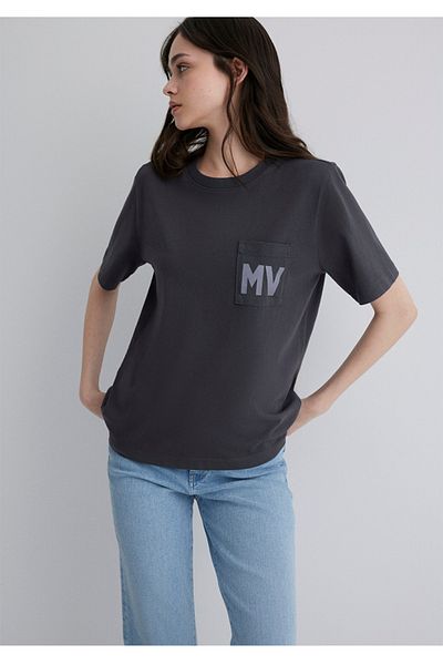 Mavi Mv Printed Single Pocket Regular Fit T-Shirt