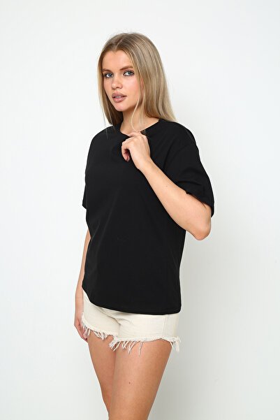 Oasis Women's Oversize Unprinted Crew Neck T-Shirt