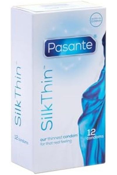 PASANTE Silk Thin Condoms, 12 Count