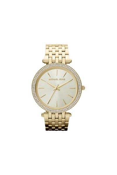 Michael Kors Michael Kors Darci Glitz Gold Dial Pave Bezel Ladies Watch Item No. MK3191