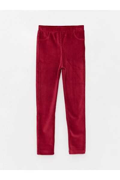 LC Waikiki Pantaloni de catifea pentru fete cu talie elastica