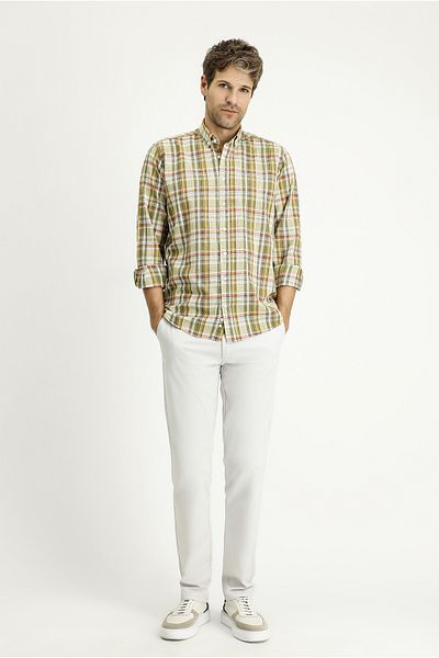 Kiğılı Plaid Patterned LonG Sleeve Cotton Sports Shirt - Regular Fit