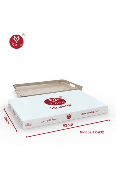 Rose Tea and coffee serving tray (35*53) with Islamic rose pattern - 132