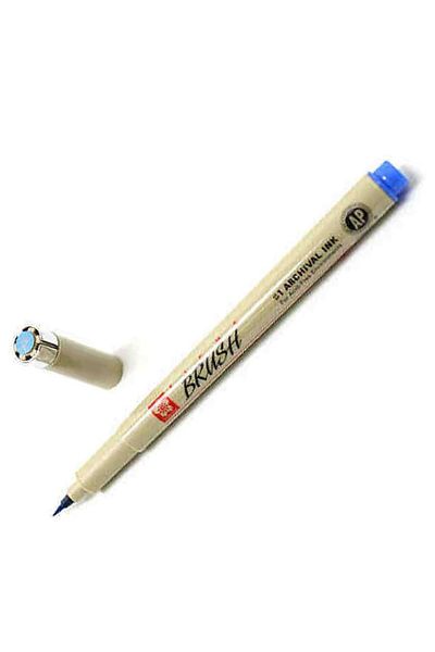 Sakura Pigma Brush Blue Brush Tip Drawing Pen Br36