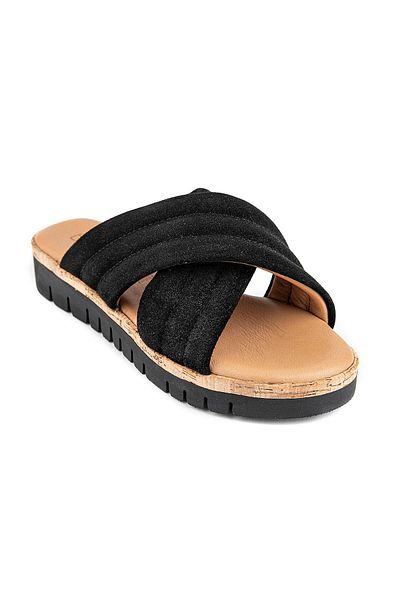 Muya Braska 35254 Genuine Leather Women's Slippers