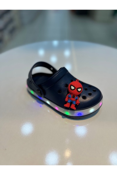 Akınal Bella Unisex Lighted Children's Slippers with Stickers